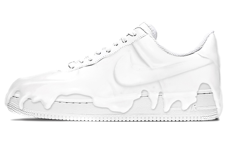 Nike Air Force 1 Anti Slip Wear Resistant Low Top Skateboard Shoes Men's Ivory