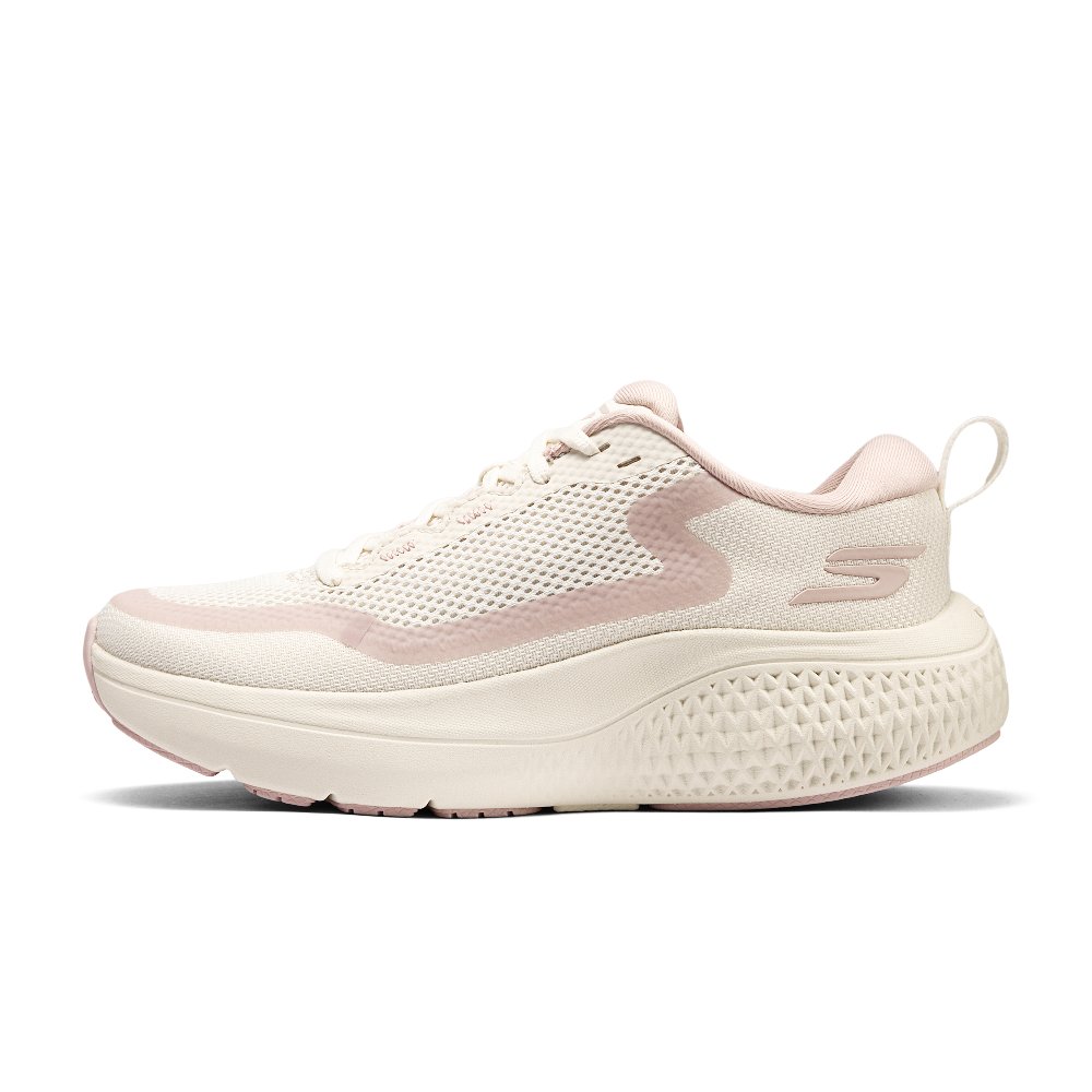 Skechers GO RUN SUPERSONIC MAX Cushioning, Wear Resistant Low Top Running Shoes Women's Brown Pink