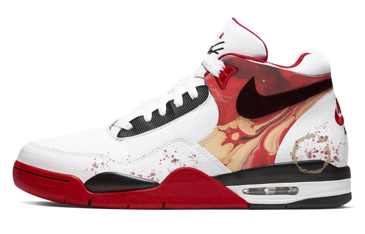 Nike Flight Legacy High-Top Vintage Basketball Shoes Men's Red White