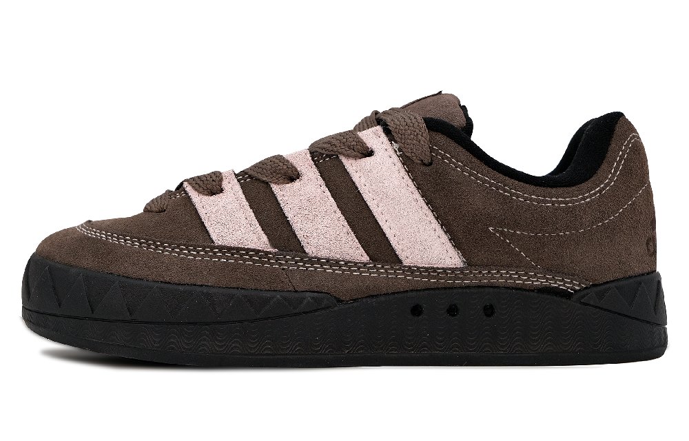 Adidas Originals Adimatic Wear-Resistant Low-Top Skateboard Shoes Unisex Pink Brown