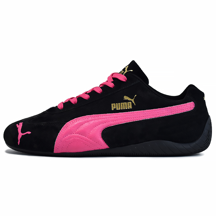 PUMA Speedcat Crimson Rose Anti-Slip And Wear-Resistant Lightweight Low-Top Casual Shoes Unisex Black Rose Red