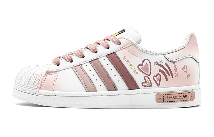 Adidas Originals SUPERSTAR 520 Gift Casual Iridescent Stars Low-Top Skateboard Shoes Unisex Pink купить в интернет-магазине Yoocart с быстрой доставкой по России.