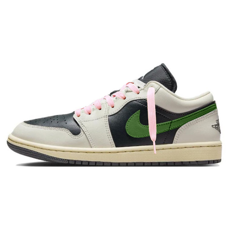 Jordan Air Jordan 1 Low'Jade Smoke' Low Top Vintage Basketball Shoes Women's Green Beige Black