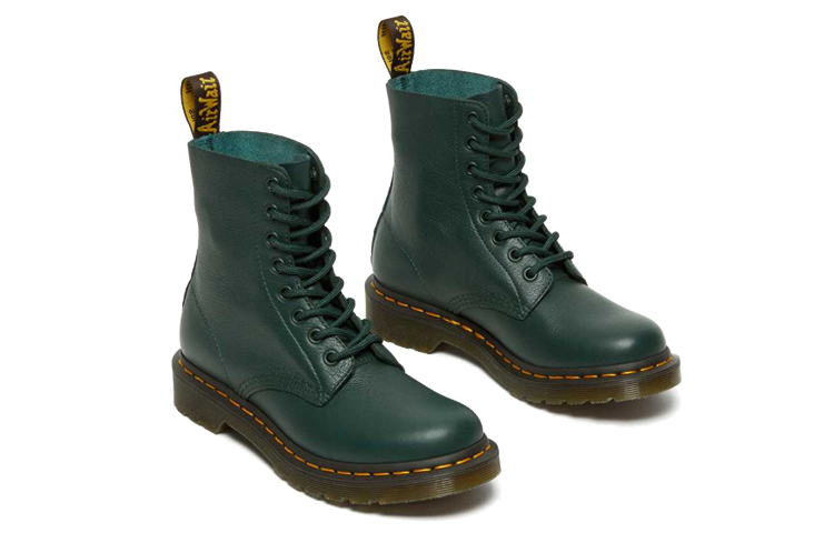Dr. Martens 1460 Pascal Virginia Waterproof Wear resistant Mid Tops Martin Boots Green Women's купить в интернет-магазине Yoocart с быстрой доставкой по России.