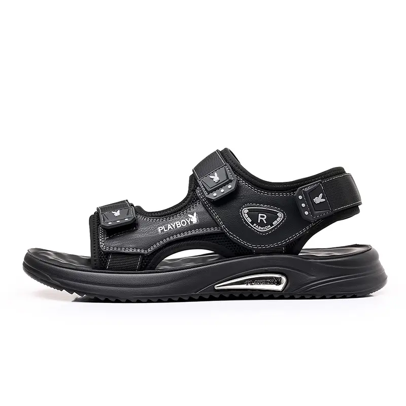 Playboy Beach Sandals Men's Black