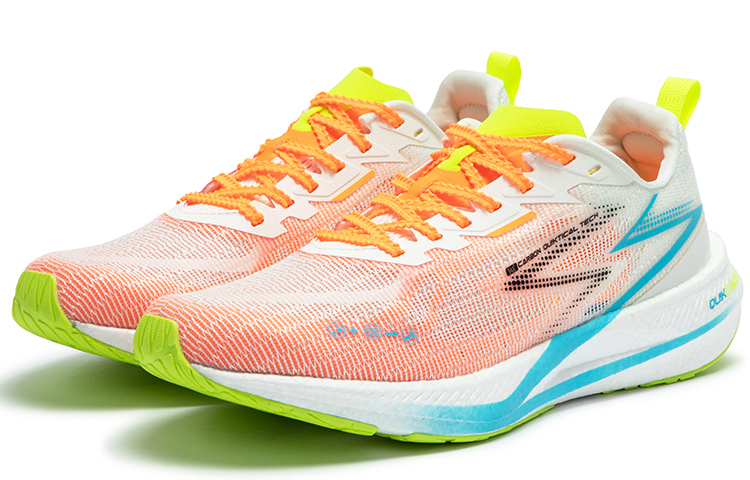 361° CQT Eco Shimmery Low Top Running Shoes Men's White Orange