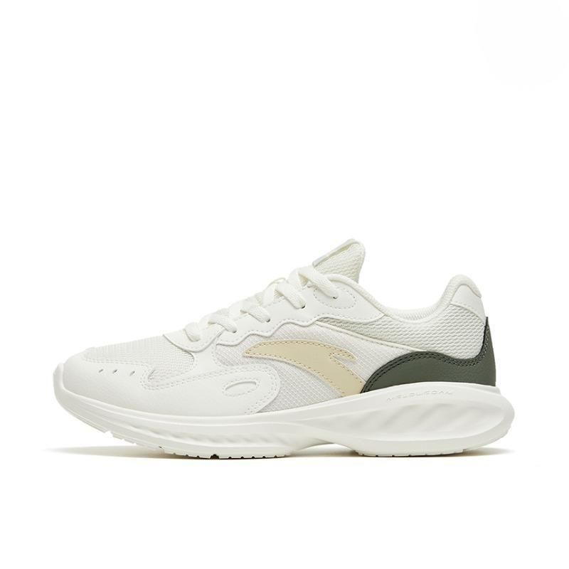 Anta Nebula Cushioning, Slip Resistant, And Abrasion Resistant Low Top Running Shoes Women's White Yellow Cyan