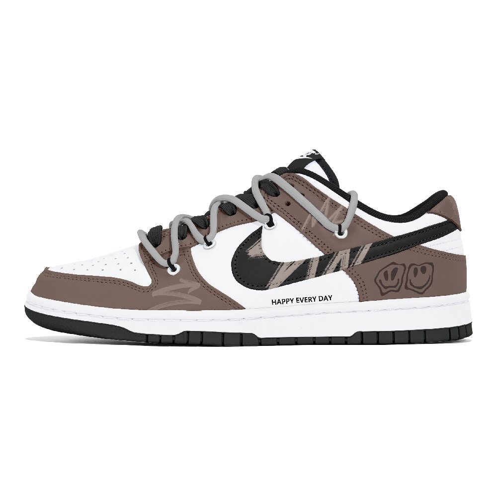 Nike Dunk Joy Lemon Abrasion-Resistant Low-Top Skateboard Shoes Unisex Brown