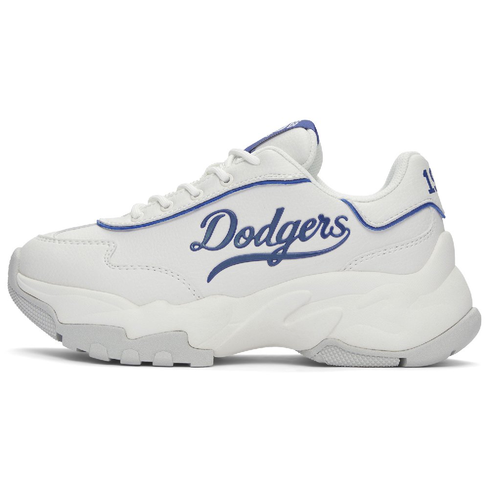 MLB Big Ball Chunky Anti Slip Wear Resistant Low Top Chunky Sneakers Unisex White Blue
