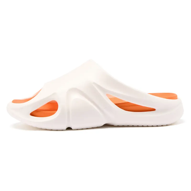 Jeep EVA Abrasion Resistant Slide Slippers Men's White Orange