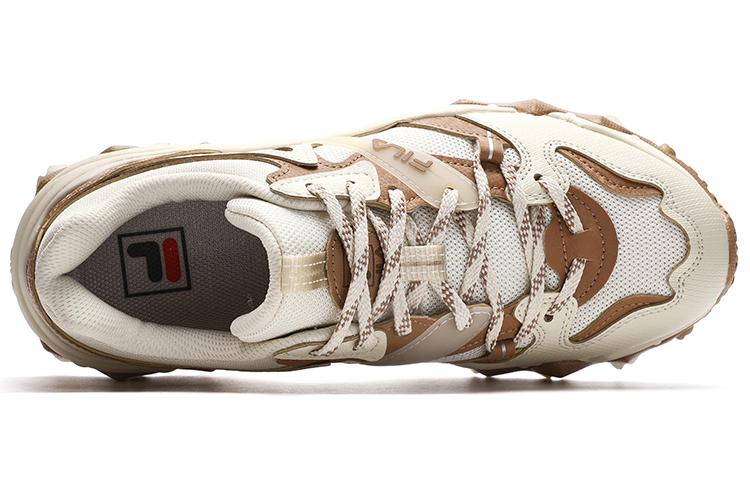 FILA Oakmont 2 European Style Cushioning Anti-Slip And Wear-Resistant Coverage Low-Top Casual Shoes Women's White Brown