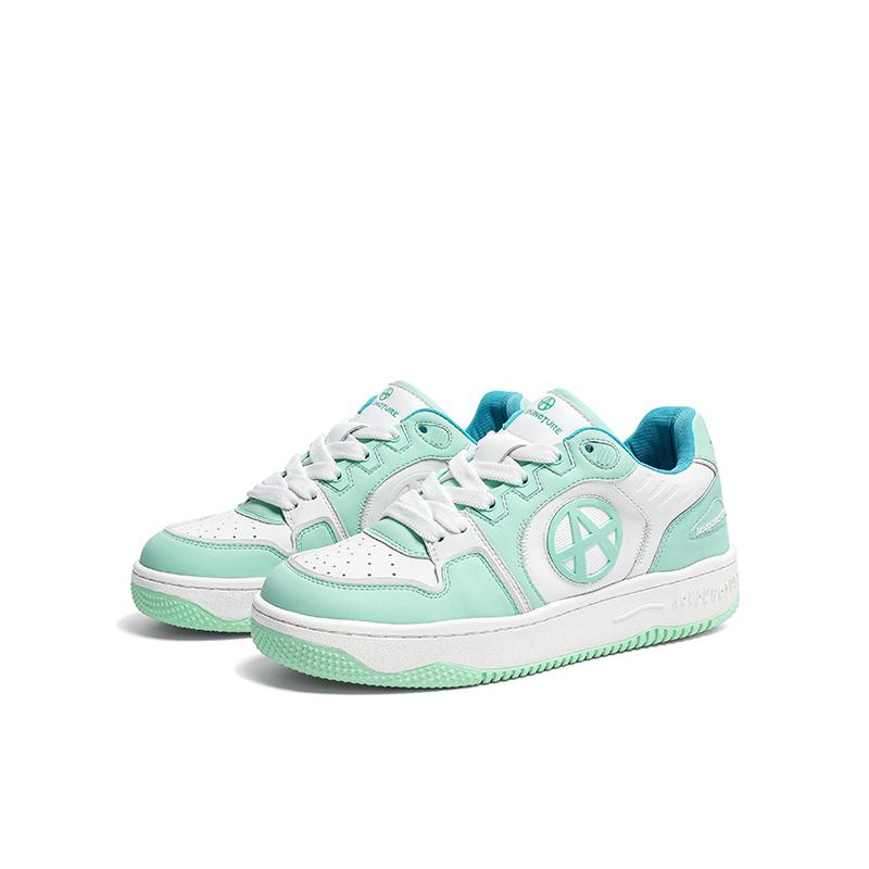 Acupuncture Skateboard Shoes Unisex Low Top Black White/White/Peach Pink/Mint Green