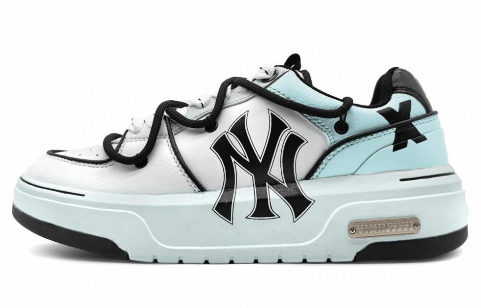 MLB Chunky Liner Wear-Resistant Height Increasing Low-Top Skateboard Shoes Unisex Cobalt Blue