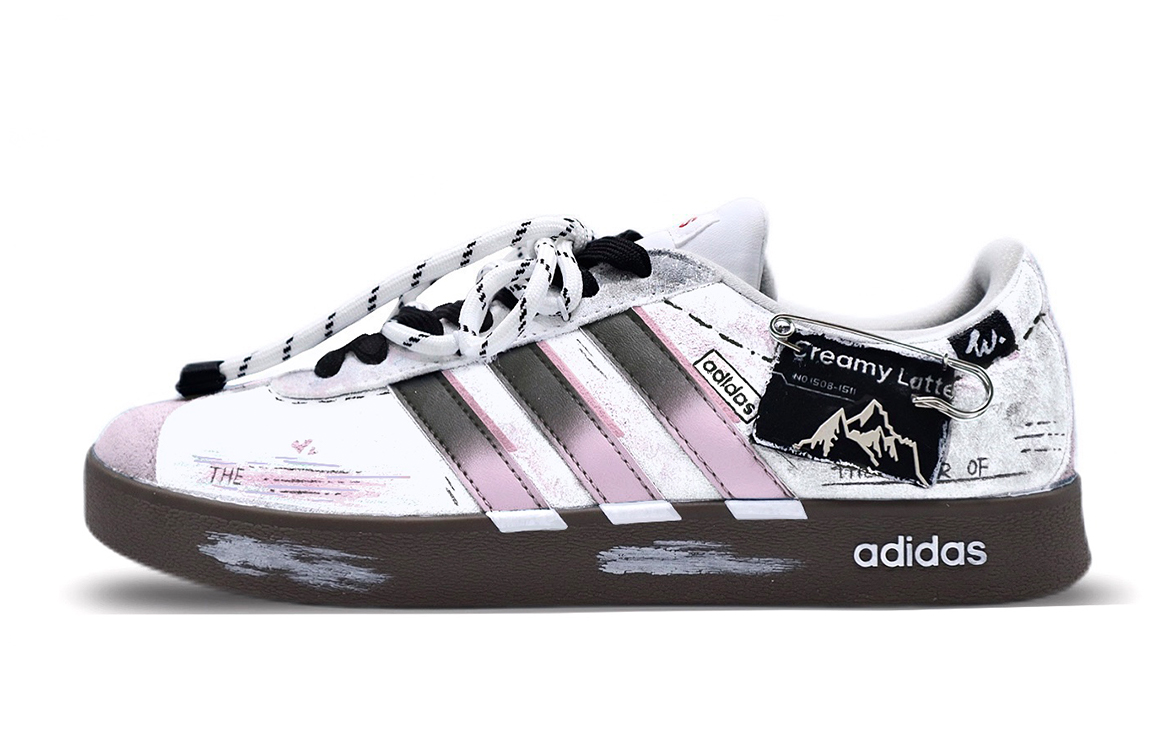Adidas Neo VL Court Lifestyle Skateboard Shoes Unisex Low Top White/Pink купить в интернет-магазине Yoocart с быстрой доставкой по России.