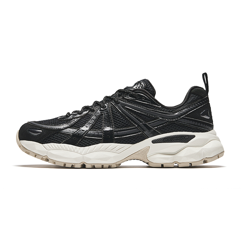 Anta Champion Series Cushioned Slip-Resistant Low-Top Casual Shoes Men's Basic Black