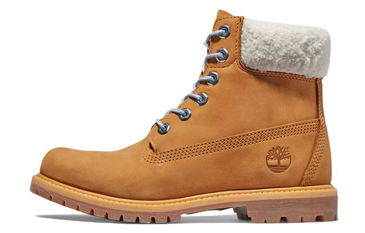 Timberland Premium 6 Inch Waterproof Boot 'Wheat Nubuck And Blue' Women's