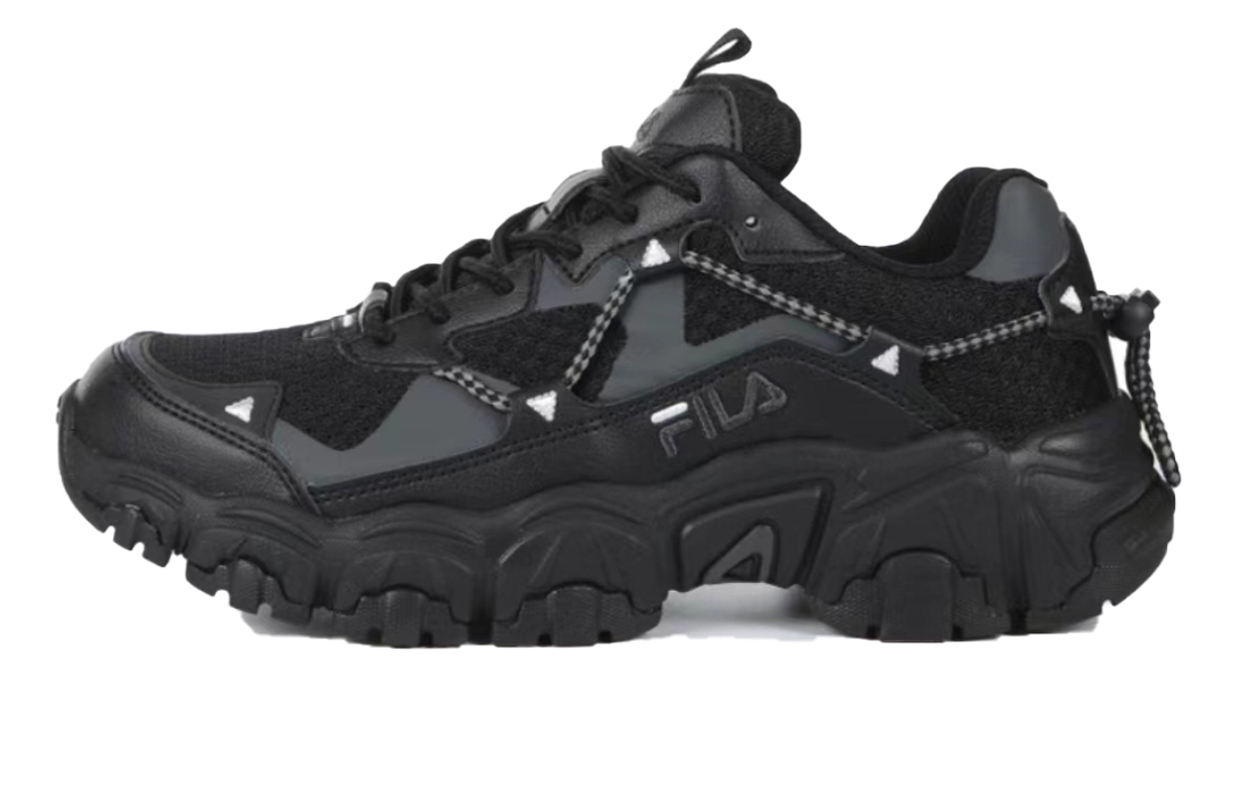 FILA Running Slip Resistant, Abrasion Resistant, Breathable Low Top Casual Shoes Unisex Black White Gray купить в интернет-магазине Yoocart с быстрой доставкой по России.