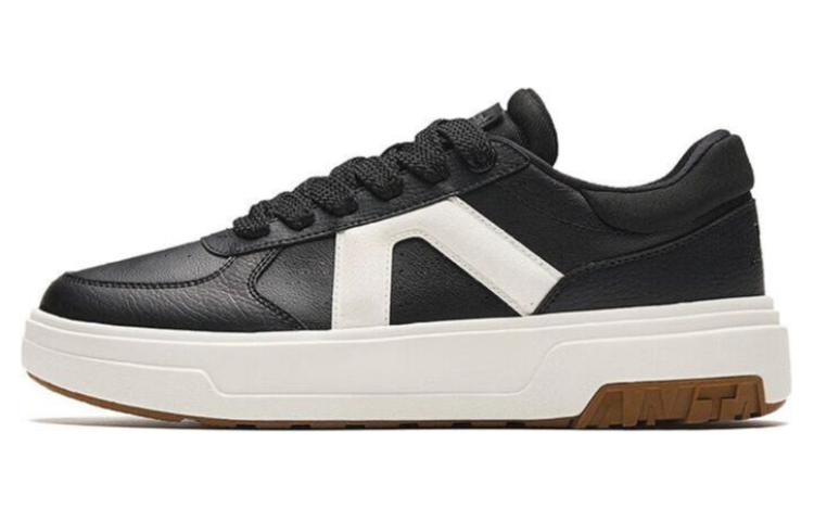 Anta A Road Slip-Resistant Cushioning Low-Top Skateboard Shoes Men's Black White