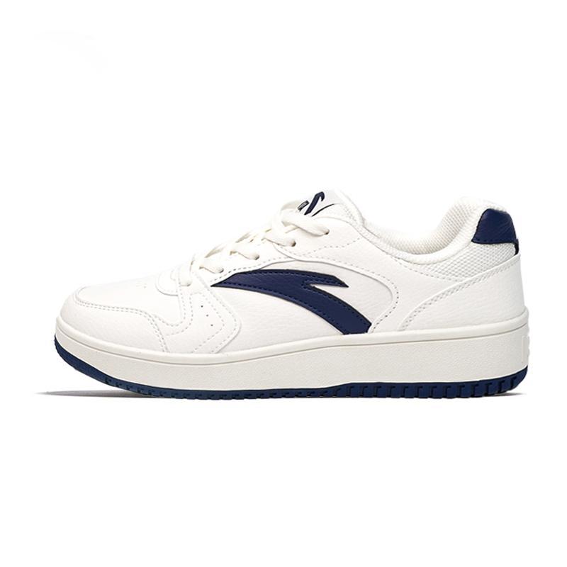 Anta Original Year Anti Slip Wear Resistant Low Top Skateboard Shoes Women's White Blue