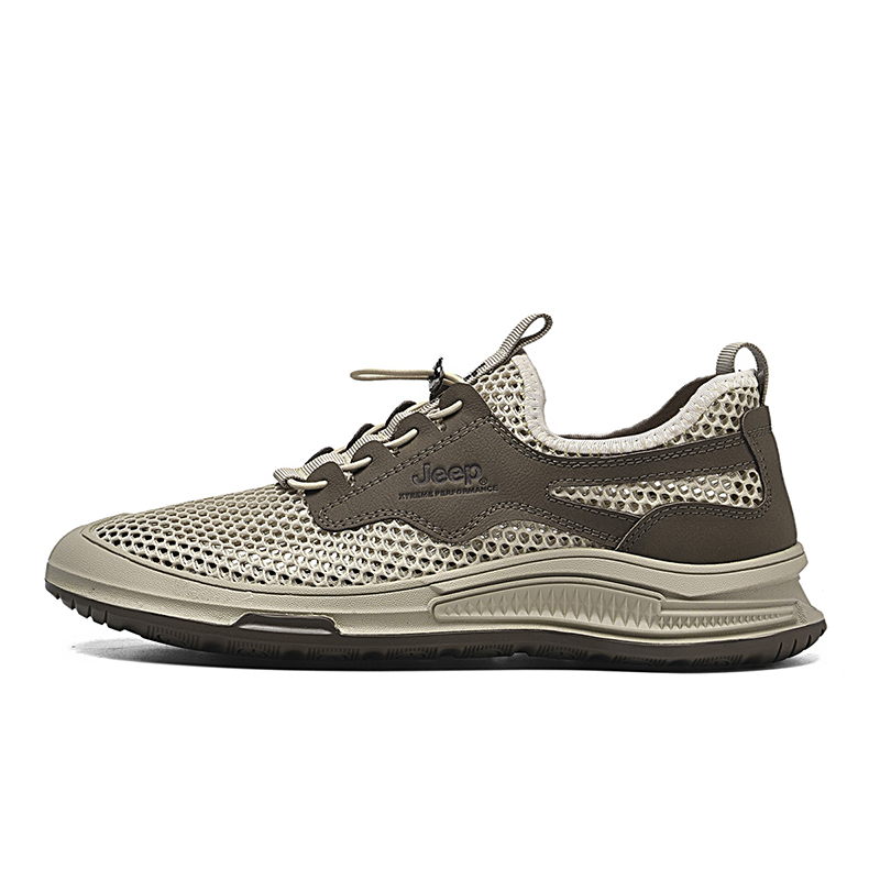 Jeep Casual Shoes Men's Low Top Khaki