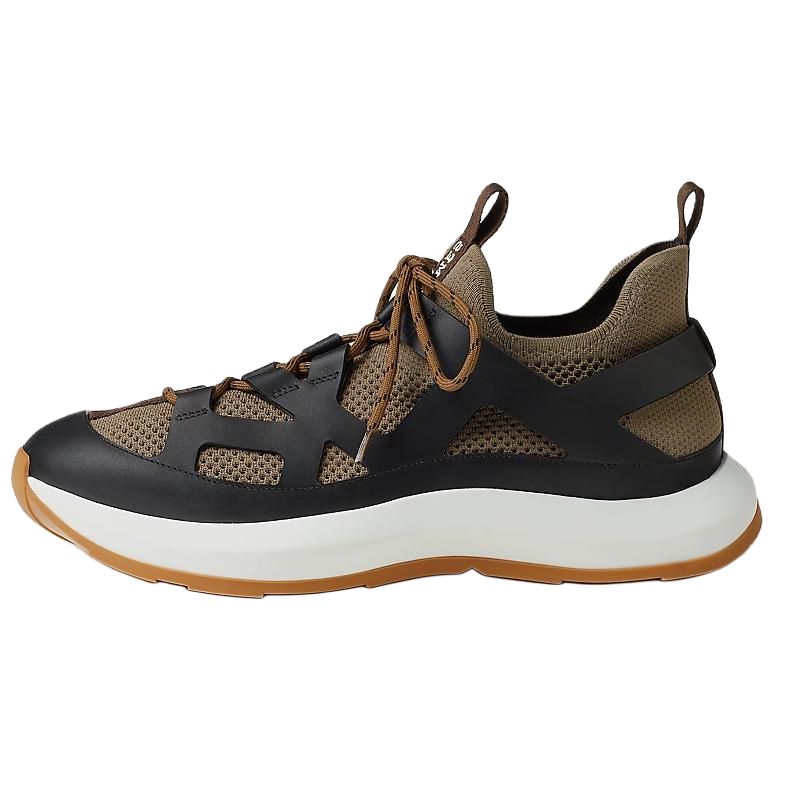HERMES Katana Low Top Casual Shoes Men's Black