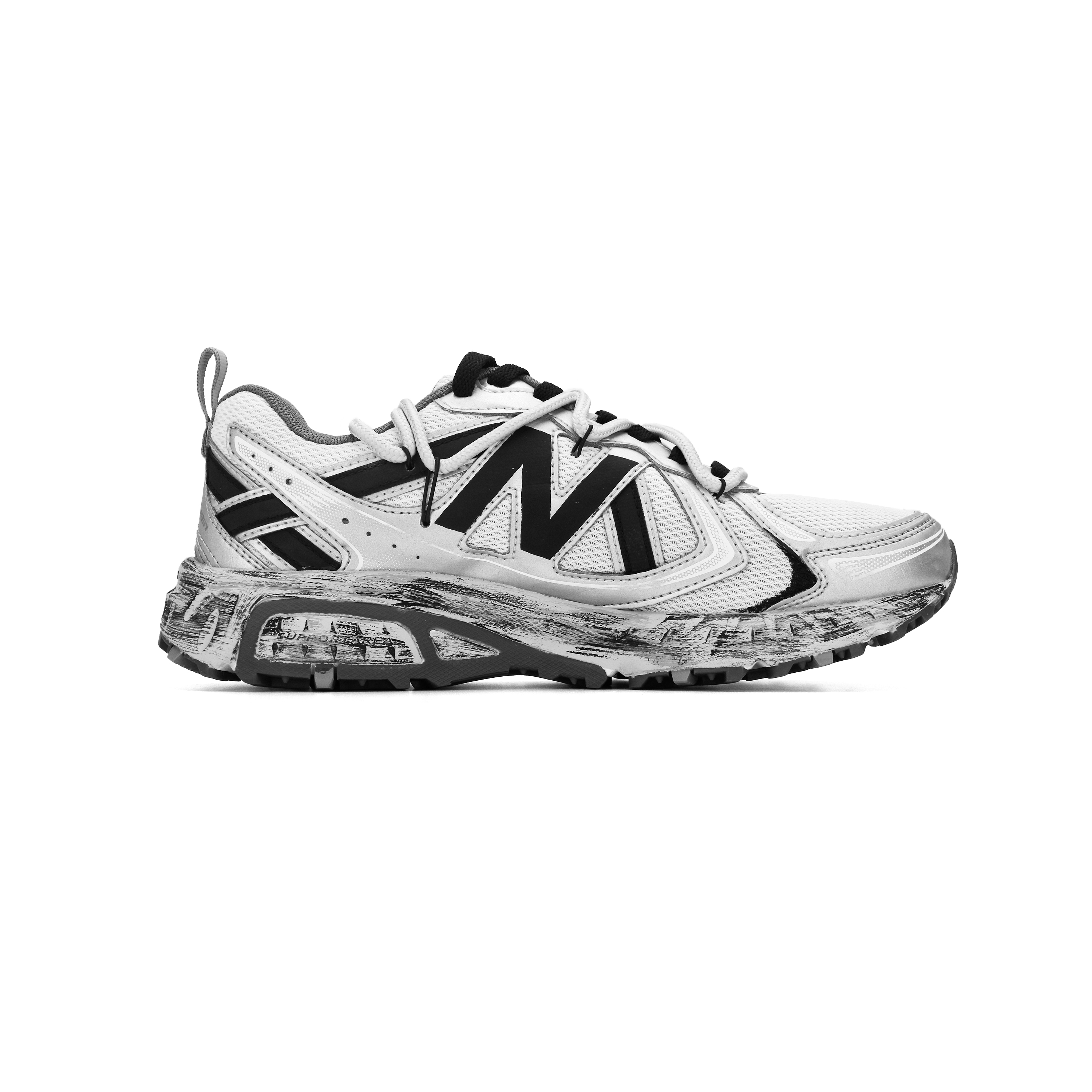 New Balance NB 410 V5 Running Shoes Unisex Low top White/Silver/Black купить в интернет-магазине Yoocart с быстрой доставкой по России.