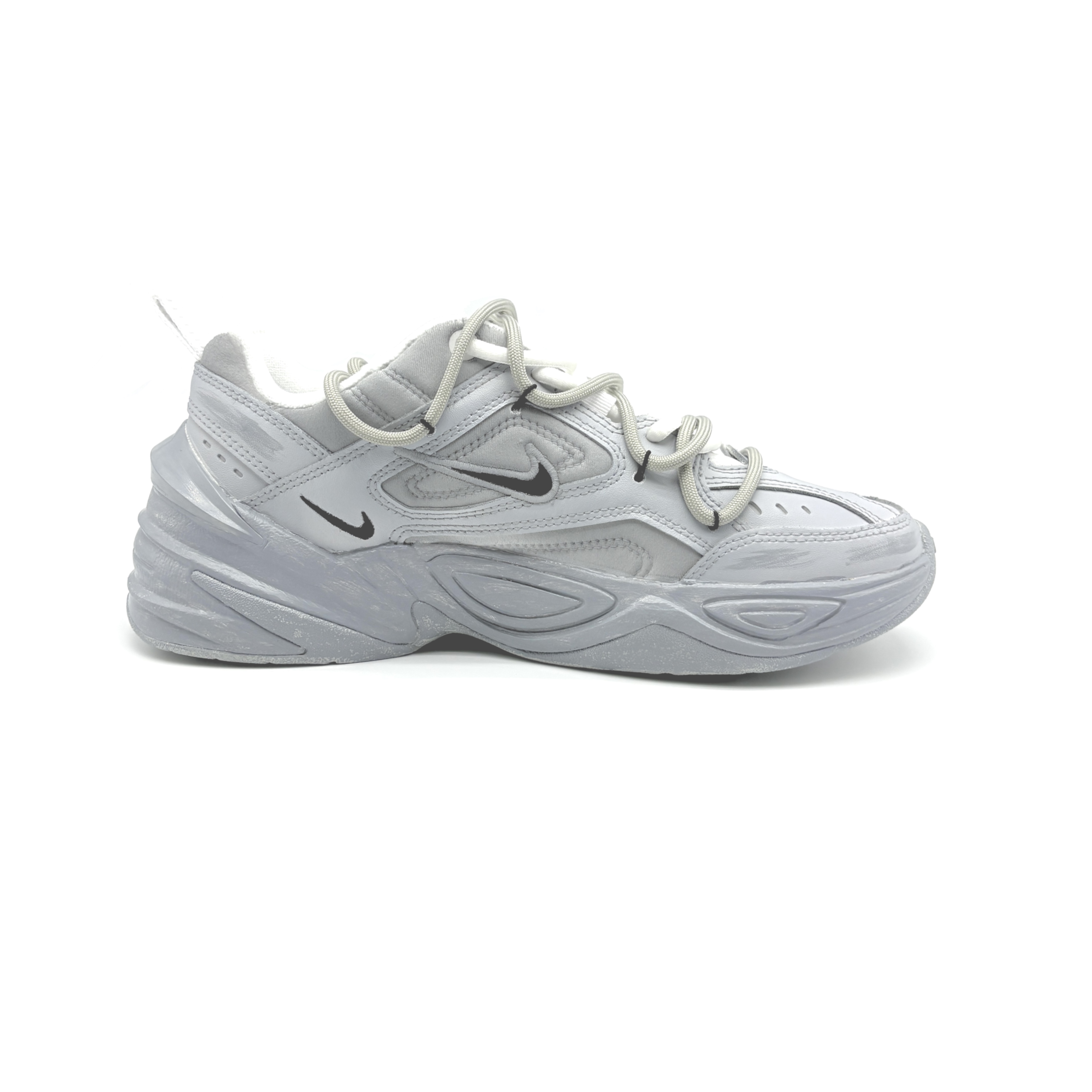 Nike M2K Tekno Chunky Sneakers Women's Low top Gray