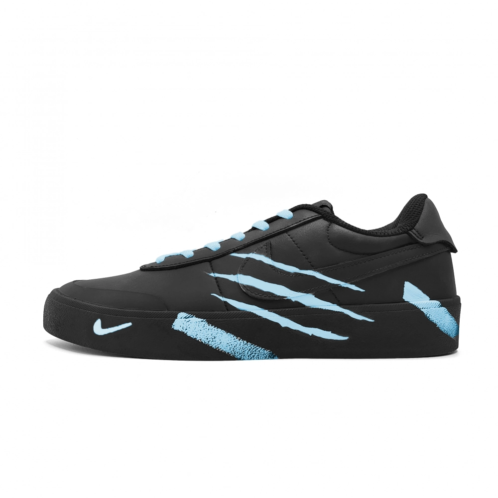 Nike Court Shot Blue Trace Abrasion Resistant Low top Skateboard Shoes Unisex Sky Blue