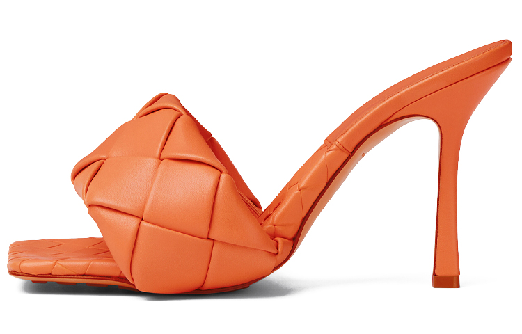 Bottega Veneta Lido Slide Slippers Women's Orange