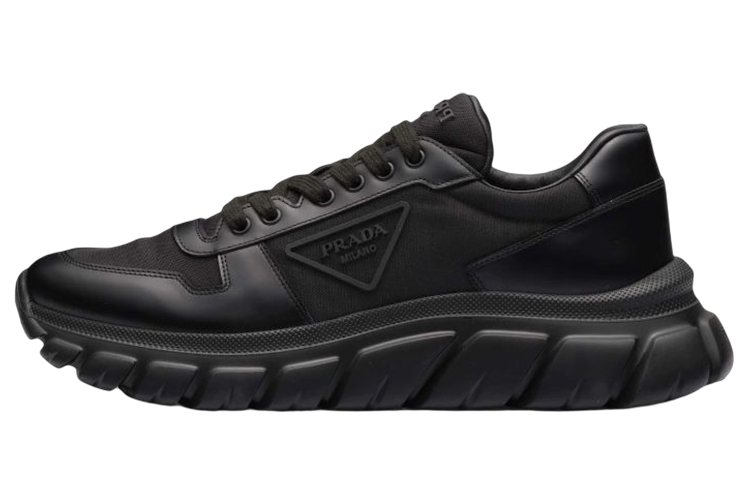 PRADA Triangle Logo Low-top Sneakers