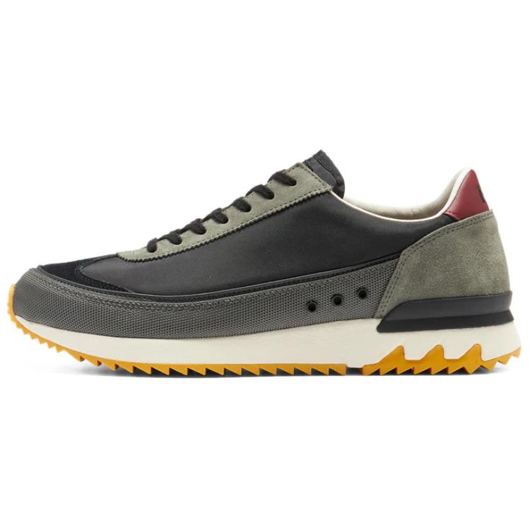 Onitsuka Tiger Hsinti Cushioned Wear-Resistant Slip-Resistant Low-Top Chunky Sneakers Unisex Black Yellow