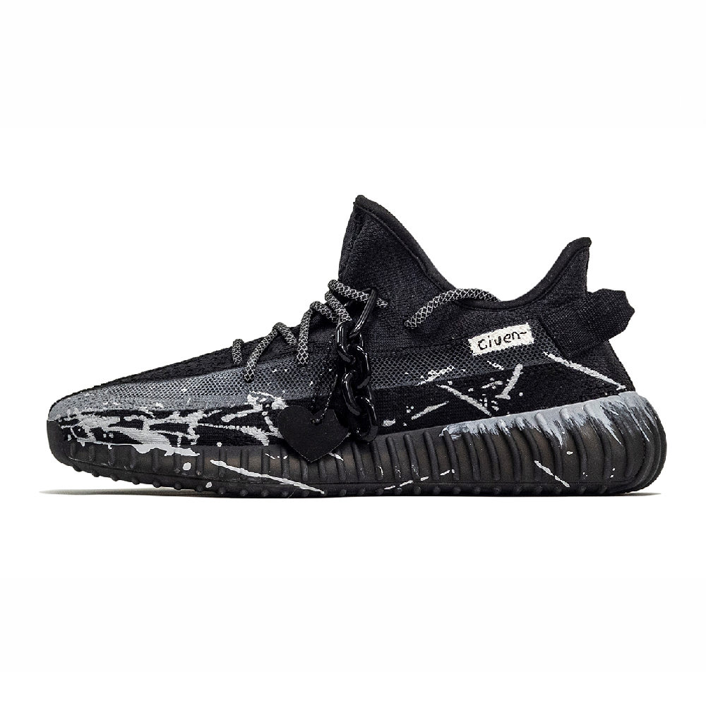 Adidas Originals Yeezy Boost 350 V2 Dream Core Cushioning Low Top Casual Shoes Unisex Black Gray