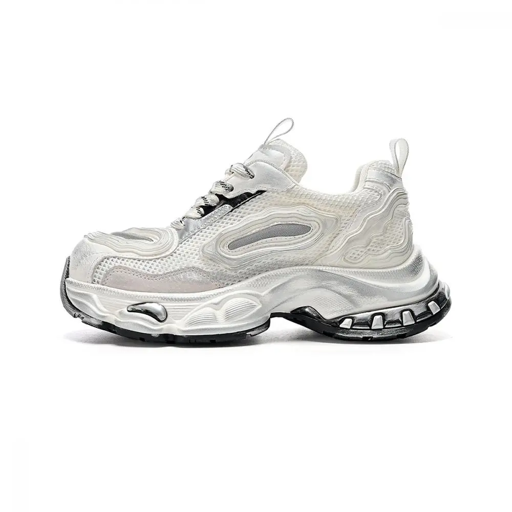 EBLAN Low Top Chunky Sneakers Women's White