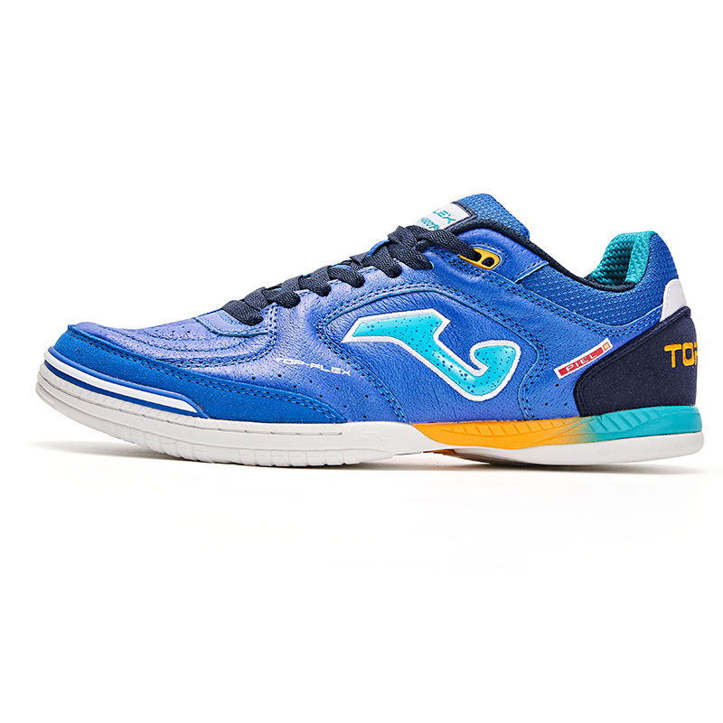 Joma IC/IN Indoor Abrasion Resistant Slip Resistant Five A Side Soccer Shoes Men's Blue Black