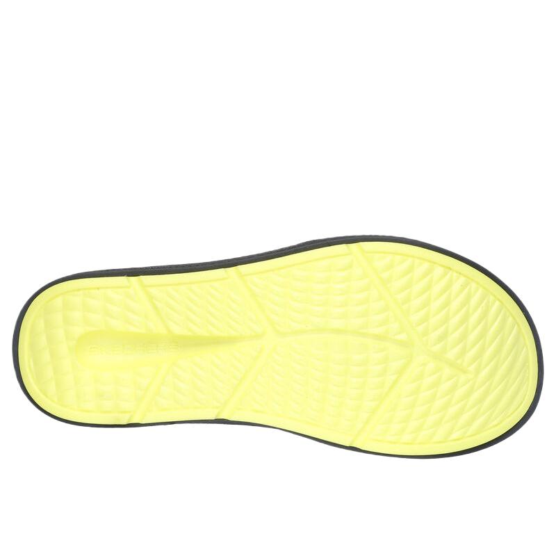 Skechers GO RECOVER Slide Slippers Men's Gray Yellow