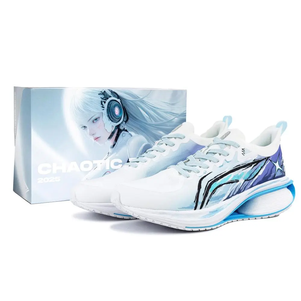 LiNing WuShi 5S 3.0 Cushioning Abrasion Resistant Breathable Low top Casual Running Shoes Men's White Blue Purple