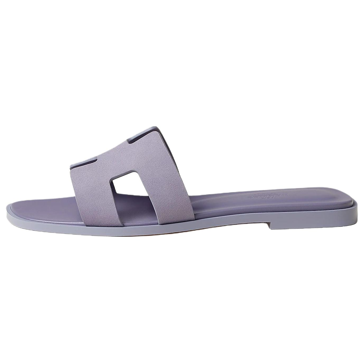 HERMES Oran Slide Slippers 1cm Women's Purple купить в интернет-магазине Yoocart с быстрой доставкой по России.