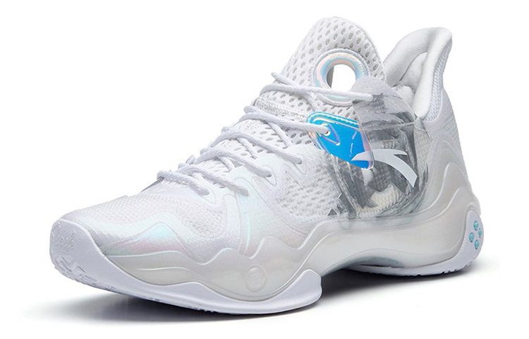 Anta Shock Wave 4 Cushioning Anti-Slip And Wear-Resistant Coverage Support Low-Top Basketball Shoes Men's White купить в интернет-магазине Yoocart с быстрой доставкой по России.