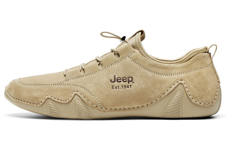 Jeep Cushioning Abrasion Resistant Lightweight Breathable Slip Resistant Low Top Casual Shoes Men's Sand