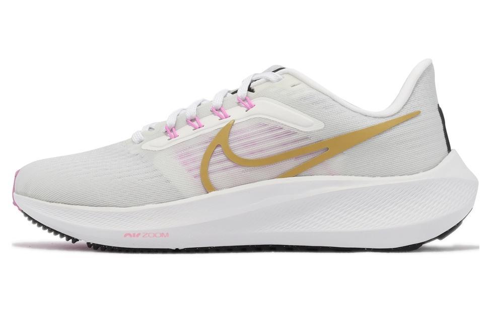 Nike Pegasus 39 White Wheat Gold Pink Women's