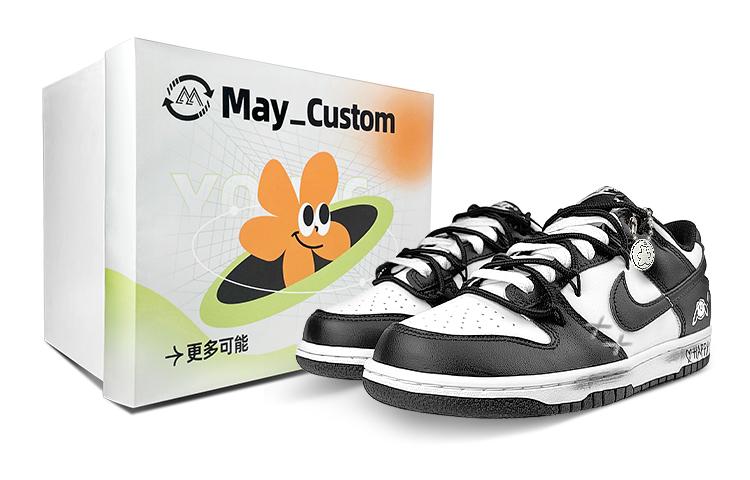 Nike Dunk Low Low-Top Skateboard Shoes Men's Black White