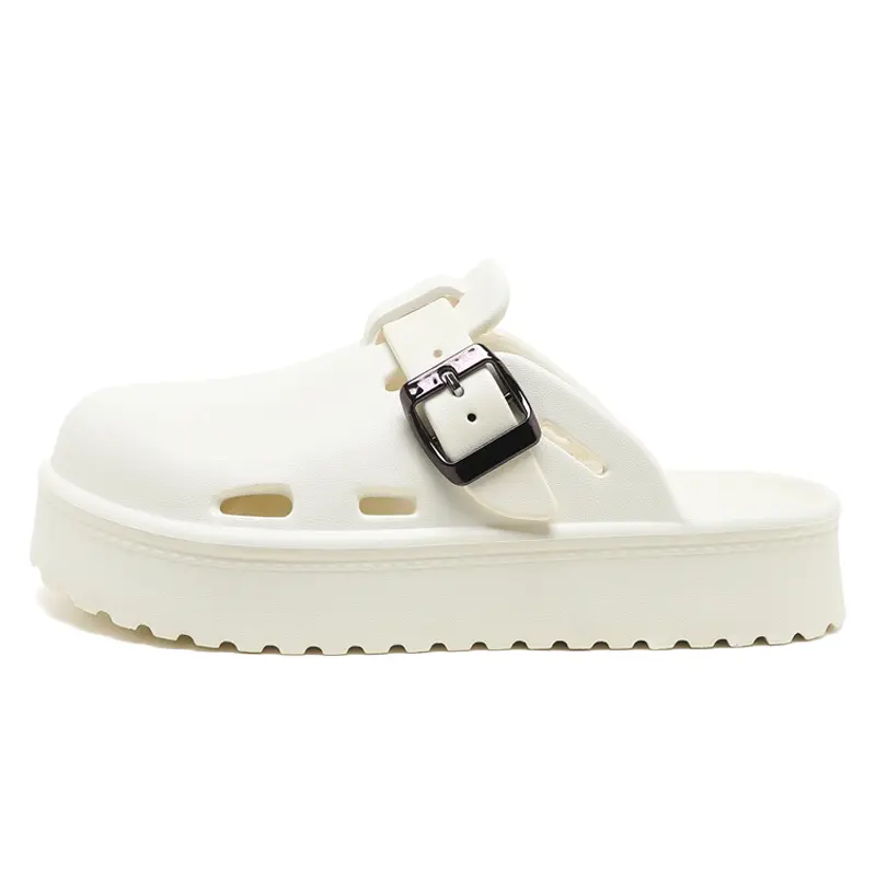 Jeep EVA Closed Toe Slippers Unisex White
