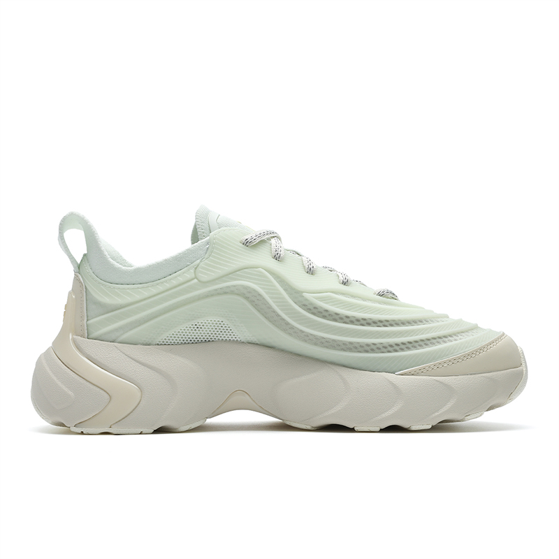 FILA FUSION Ray 4 Anti-Slip Wear-Resistant Low-Top Casual Shoes Women's White Green