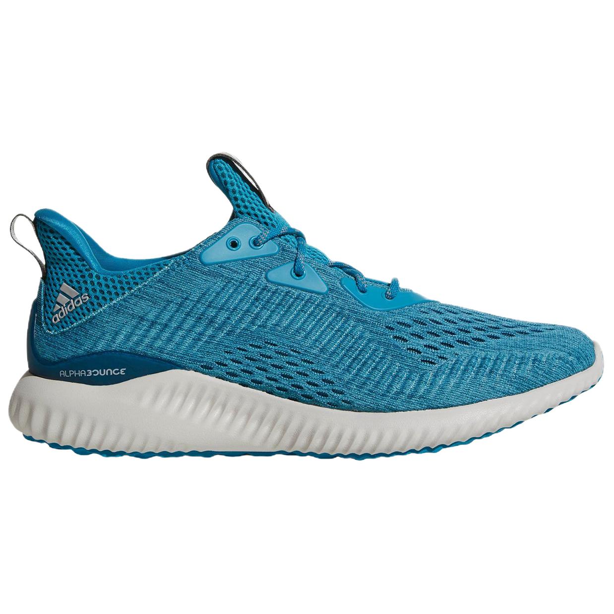Adidas AlphaBounce Abrasion Resistant Low top Running Shoes Men's Blue