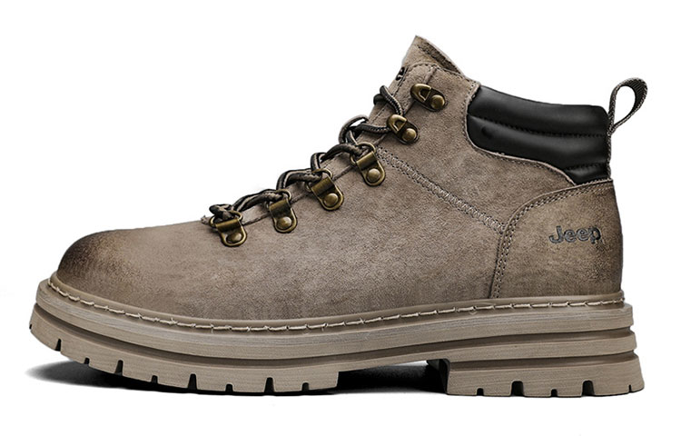 Jeep Martin Boots Men Space Gray Color