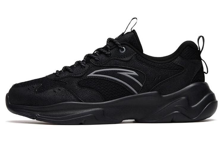Anta Cushioned Anti-Slip And Wear-Resistant Lightweight Low-Top Sports Casual Shoes Black