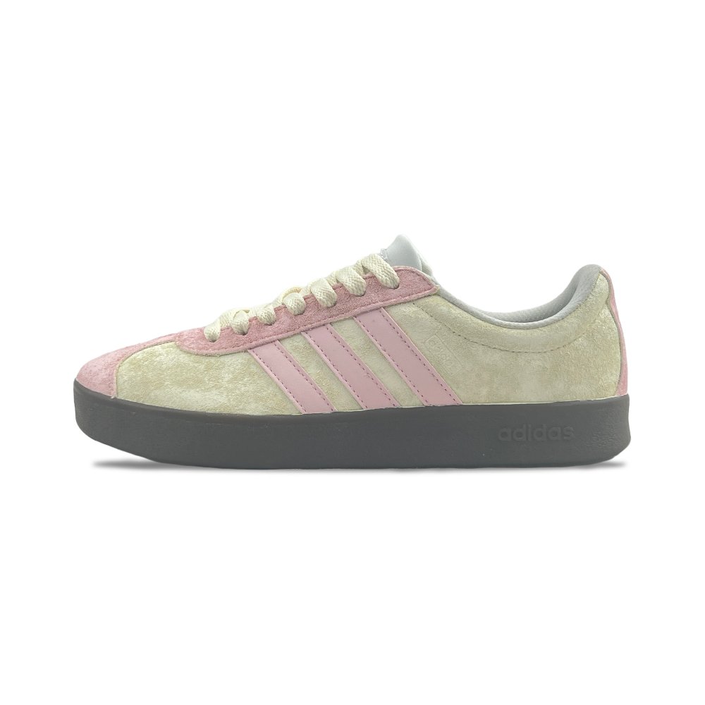 Adidas VL COURT 2.0 Sweetheart Abrasion Resistant Low Top German Army Trainers Unisex Light Yellow Pink