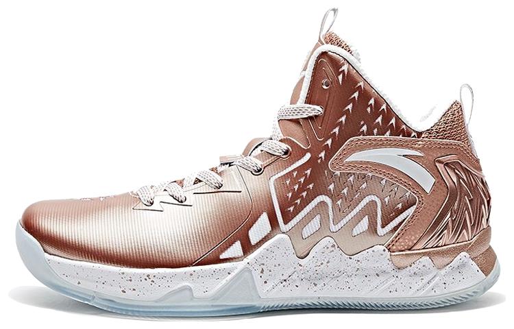 ANTA Thompson Series Basketball Shoes Men's High top Rose Gold