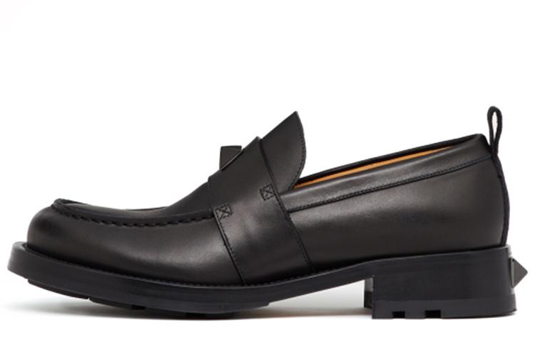 Valentino Roman Stud Loafers Men's Black