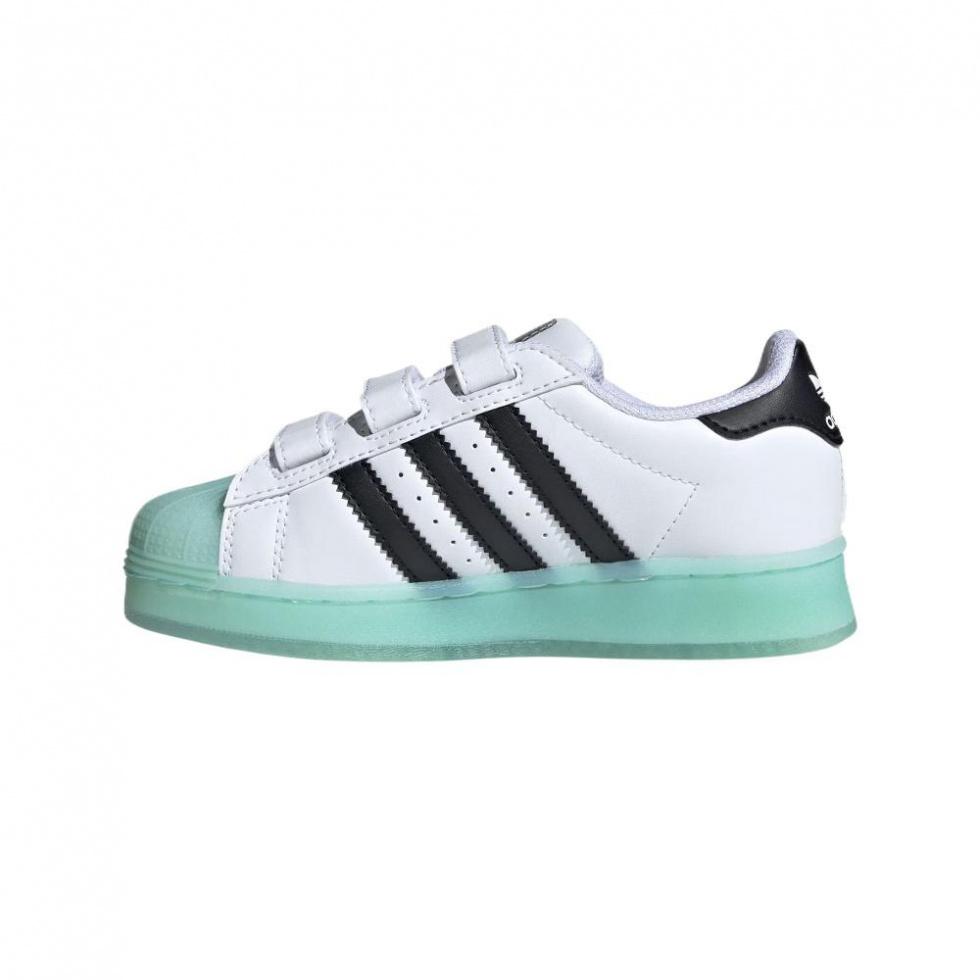 Adidas Comfort Anti Slip Wear Resistant Low Top Kids' Skateboarding Shoes White Kids
